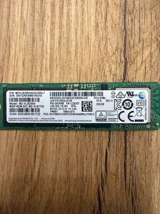 Samsung SSD NVMe 256GB MZ-VLB2560