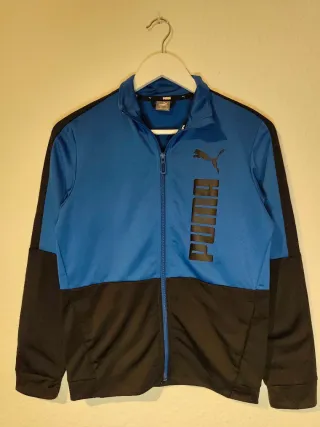 Chaqueta Puma Cremallera Logo Azul Negro