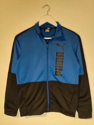 Chaqueta Puma Cremallera Logo Azul Negro