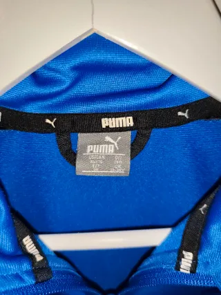 Chaqueta Puma Cremallera Logo Azul Negro
