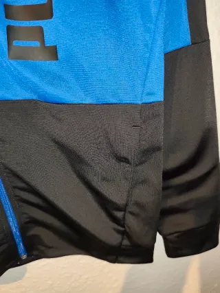 Chaqueta Puma Cremallera Logo Azul Negro