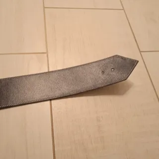 Cintura vintage artigianale donna nera e bianca