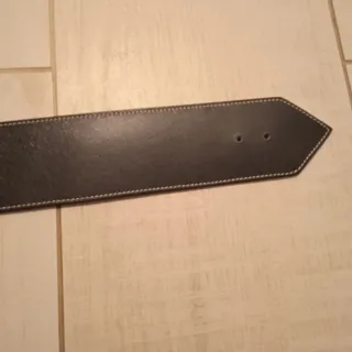 Cintura vintage artigianale donna nera e bianca