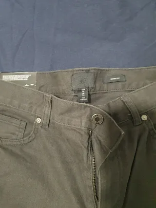 Pantalón H&M Skinny Fit Negro Talla 34