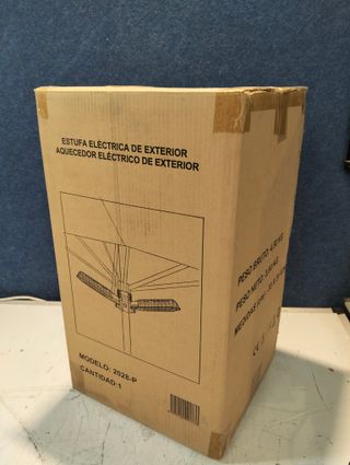 Estufa Eléctrica Exterior HJM 2000W 3 Quemadores Negra