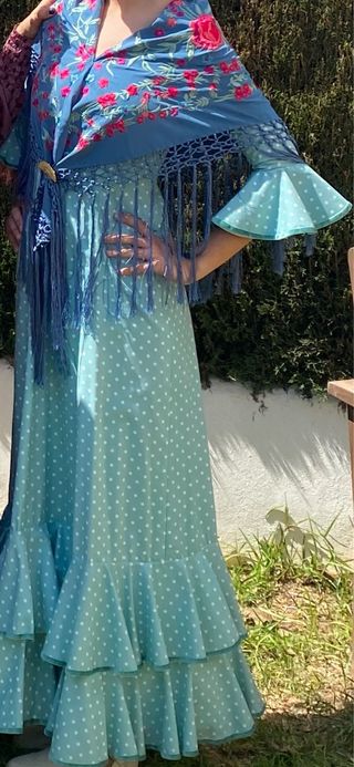 Traje Flamenca Gitana Talla 12-14 Años