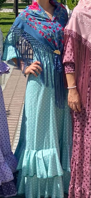 Traje Flamenca Gitana Talla 12-14 Años