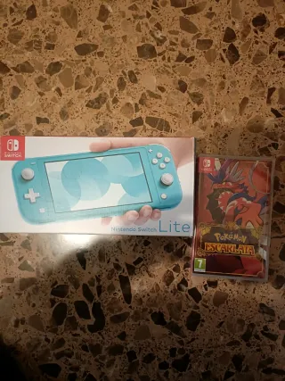 Nintendo Switch Lite Azul + Pokémon Escarlata