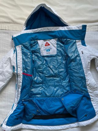 Traje de esquí mujer Columbia blanco