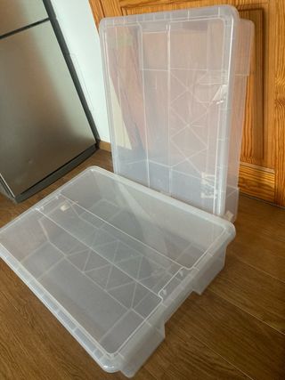 Cajas de almacenaje SAMLA con tapa