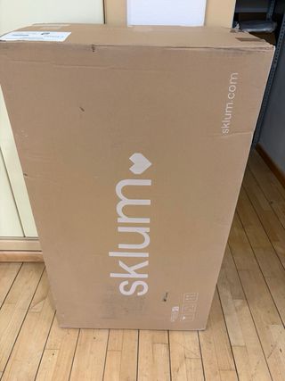 Sofá Terraza 2 Plazas aluminio blanco y madera.