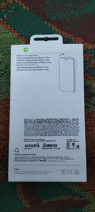 Funda Apple iPhone 17 Pro  + Cargador Magsafe