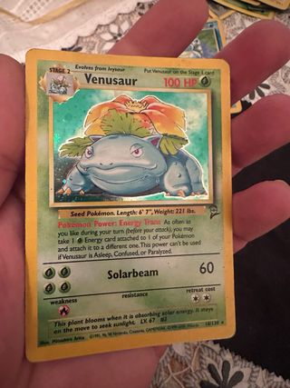 Carte Pokémon Blastoise e Venusaur Holo.