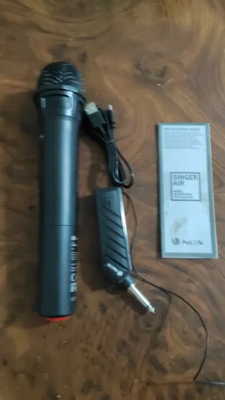 Micrófono NGS SINGER AIR Karaoke Negro