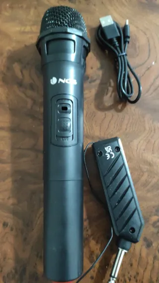 Micrófono NGS SINGER AIR Karaoke Negro
