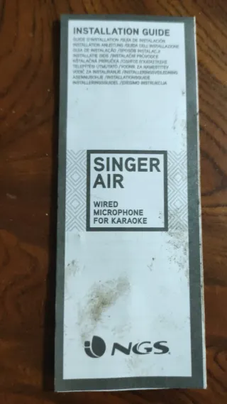 Micrófono NGS SINGER AIR Karaoke Negro