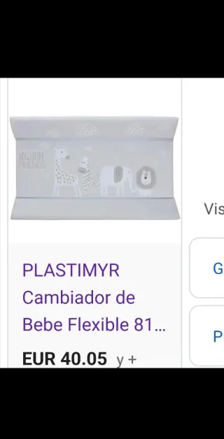 Cambiador acolchado infantil animales