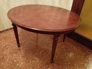 Muebles de salón de madera maciza color cerezo