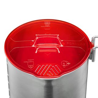 Fiambrera de camping y trek acero inoxidable 1 persona 0,9