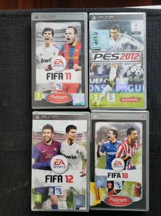 Lote 4 Juegos PSP: FIFA 10, 11, 12 y PES 2012