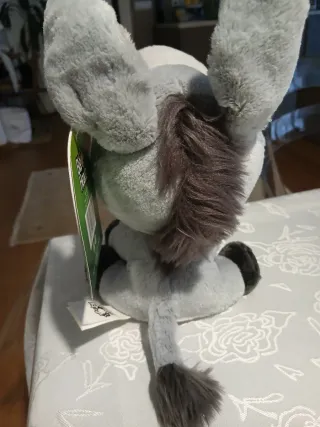 Peluche asino grigio