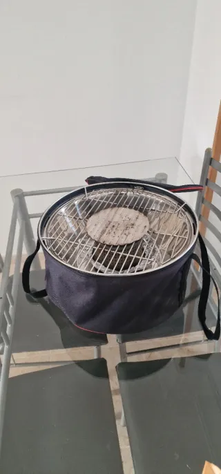 Barbacoa sin humo portátil