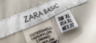 Gabardina Zara entretiempo beige