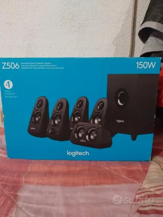 Logitech z506 home theatre PC/TV e scheda audio.