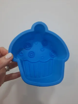 Forma Silicone Cupcake Azul
