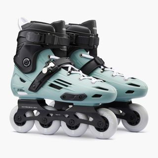 Patines Línea Adulto Oxelo Freeride Hardboot MF500 Caqui
