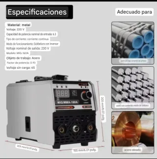 NUEVA! Soldadora mixta MIG/MMA hilo o electrodo