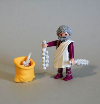 Playmobil Campesino Vendedor Ajos Belén