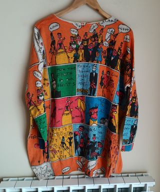 Jersey oversize estampado cómic nuevo