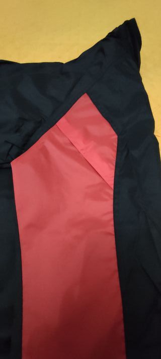 Giacca Antivento Ciclismo Btwin Nera/Rossa