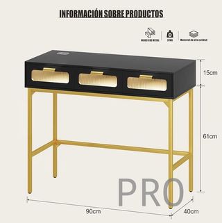 Tocador de maquillaje sin espejo