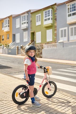 Bicicleta Niños 14" 3-5 Años 2 en 1 Discover 500 Rosa