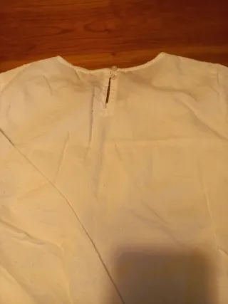 Blusa blanca niña Talla 11-12