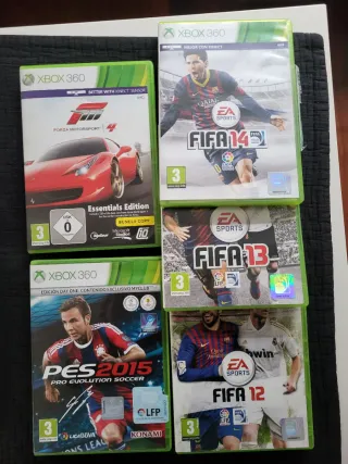 Lote 4 Juegos Xbox 360: FIFA, PES, Forza
