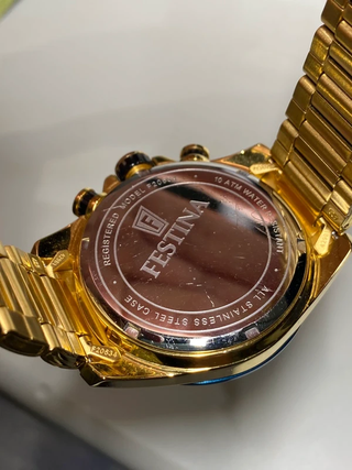 Reloj Festina F20634/3 Hombre Azul Dorado