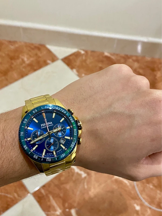 Reloj Festina F20634/3 Hombre Azul Dorado