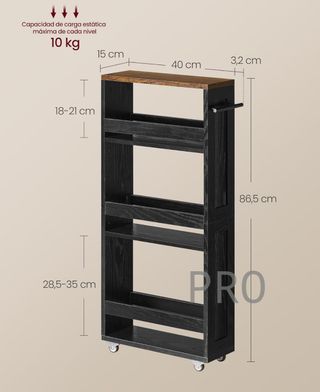 Carrito de Almacenaje - VASAGLE