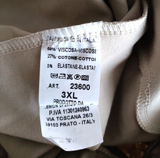 Pantalón beige elegante con cinturón Talla 3XL