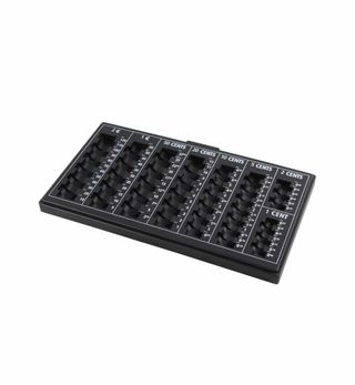 2x Bandeja para contar monedas  33 x 18,5 x 2 cm