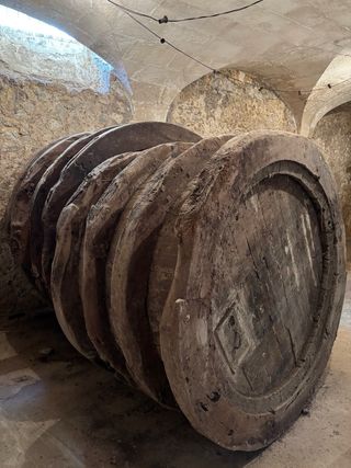 Bota de vino madera olivo