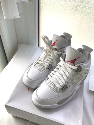 Jordan 4 Retro White Oreo Talla 41