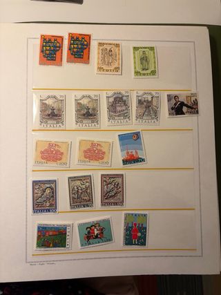 Lotto francobolli Italia 1975 nuovi