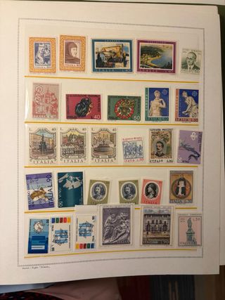 Lotto francobolli nuovi anno 1974