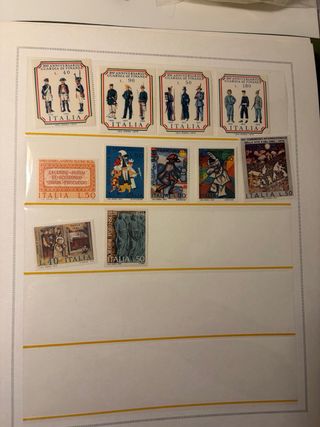 Lotto francobolli nuovi anno 1974