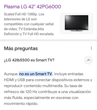 TV LG Negra NO Smart TV