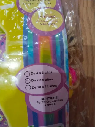 Disfraz Hippie Niña Atosa